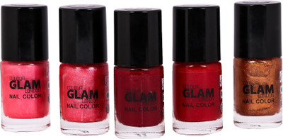 

SKIN ABSOLUTE 5 Lucky Color Glam Nail Paint (pack of 5) Combo(Set of 5)