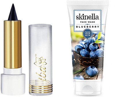 

iba halal Blueberry Face Wash and Pure Eyes Natural Kajal, Black combo(Set of 2)