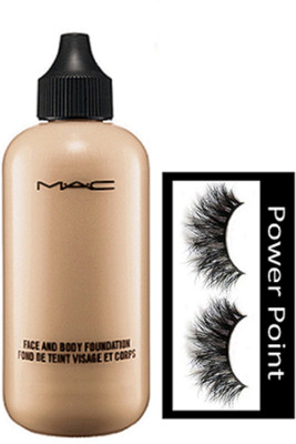 

Power point Eyelashes, Mac Face And Body Foundation(Set of 2)
