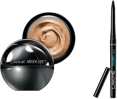 

Lakme Absolute Skin Natural Mousse & Eyeconic Kajal, Deep Black Combo Pack(Set of 2)