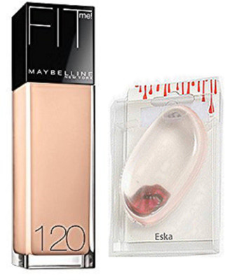 

Eska Silicon Puff,Maybelliene New York Fit Me 120 Foundation(Set of 2)