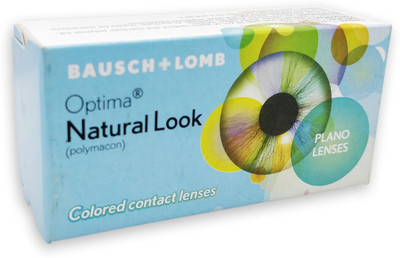 

Bausch & Lomb Natural Look color with power contact Lens pack of 2 Quaterly Contact Lens(-1.00Greenturquoise, Greenturquoise, Pack of 2)