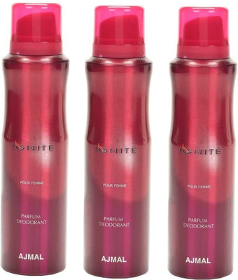 

Ajmal Pour Femme Deodorant Spray - For Women(150 ml, Pack of 3)