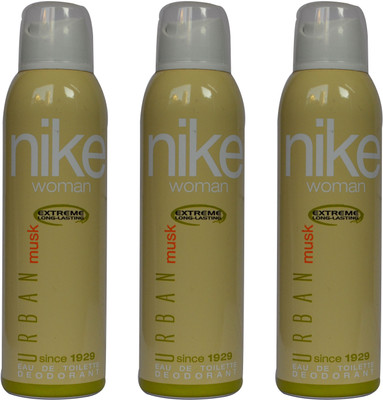 

Nike Urban Musk (Pack of 3) Body Spray - For Women(600 ml, Pack of 3)