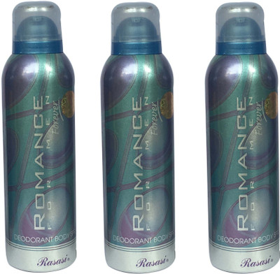 

Rasasi Romance Forever (Pack of 3) Body Spray - For Men(600 ml, Pack of 3)