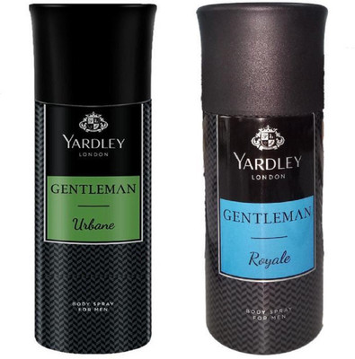 

Yardley London Gentleman Royal and Gentleman Urbane Body Spray Pack Of 2 Body Spray - For Women(150 ml, Pack of 2)