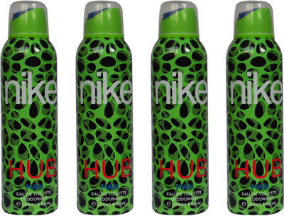 

Nike HUB Green for Men (Pack of 4) Body Spray - For Men(800 ml, Pack of 4)