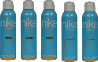 

Nike Pure (Pack of 5) Body Spray - For Women(1000 ml, Pack of 5)