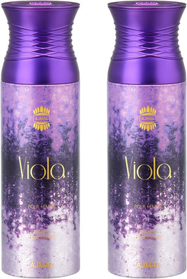 Ajmal Viola Deodorant Spray - For Women(200 ml, Pack of 2)