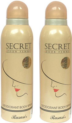 

Rasasi Secret Pour Femme (Pack of 2) Body Spray - For Women(400 ml, Pack of 2)
