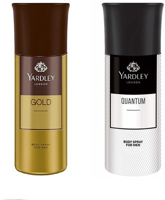 

Yardley London Gold And Quantum Body Spray Pack Of 2 Body Spray - For Women(150 ml, Pack of 2)