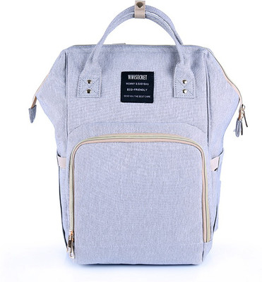 

ViViSECRET most stylish fashion diaper bag of 2018/multi-function large capacity baby diaper backpack (Light Grey, L-27cm,B-21cm,H-42cm) Diaper Backpack(Light Grey)