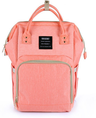 

ViViSECRET most stylish fashion diaper bag of 2018/multi-function large capacity baby diaper backpack (Orange, L-27cm,B-21cm,H-42cm) Diaper Backpack(Orange)