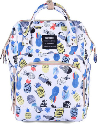 

ViViSECRET Diaper yummy mummy changing bag/outdoor travel baby diaper backpack/baby travel organizer (L-23cm, B-15cm, H-33cm) Diaper Backpack(Pineapple Garden)