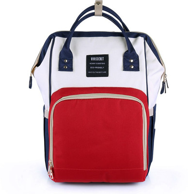 

ViViSECRET most stylish fashion diaper bag of 2018/multi-function large capacity baby diaper backpack (Royal Blue, L-27cm,B-21cm,H-42cm) Diaper Backpack(Royal Blue-Red)