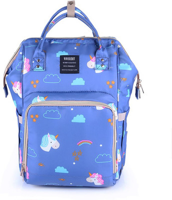 

ViViSECRET most stylish fashion diaper bag of 2018/multi-function large capacity baby diaper backpack (Skyblue, L-27cm,B-21cm,H-42cm) Diaper Backpack(Skyblue)
