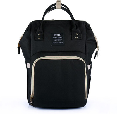 

ViViSECRET most stylish fashion diaper bag of 2018/multi-function large capacity baby diaper backpack (Black,L-27cm,B-21cm,H-42cm) Diaper Backpack(Black)