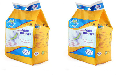 

Bon Bon Premium Adult diaper Extra Large Size Unisex Pack of 2 Adult Diapers - XL(20 Pieces)