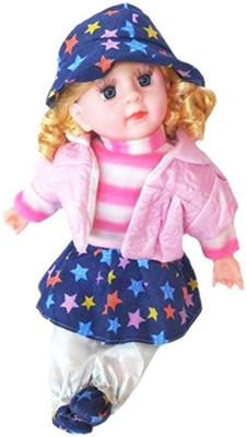 

kajal toys Lovable Baby Doll - Poem Reciting Doll - Educational Soft Plush Toy (45 cm)(Multicolor)