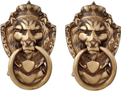 Kratidecor Victorian Style Lion Mouth Antique Brass Door Knocker(Antique Brass) Flipkart