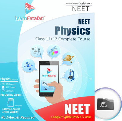 

LearnFatafat NEET Physics Exam Preparation Course SD Card(SD Card. Offline. E-learning videos.)