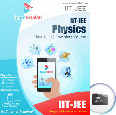 

LearnFatafat IIT-JEE Physics Exam Preparation Video Course SD Card(SD Card. Offline.)