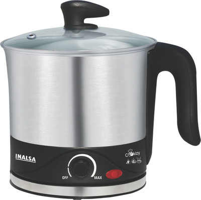 

Inalsa Cookizy Electric Kettle(1.5 L, Silver, Black)
