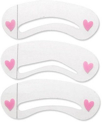 

Ni Hao 3 Styles of Reusable Eyebrow Stencils Shading Tool template Card Eyebrow Stencil(6)
