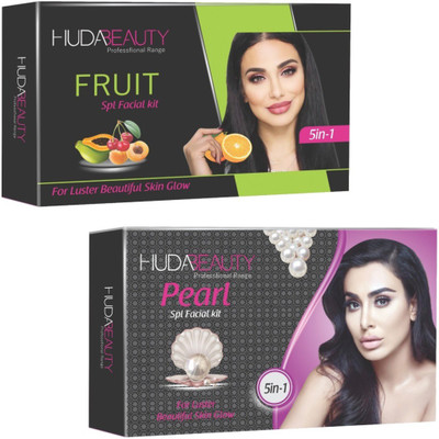 Huda Beauty Professional Range Fruit & Pearl Facial Kit 900 g(Set of 2)