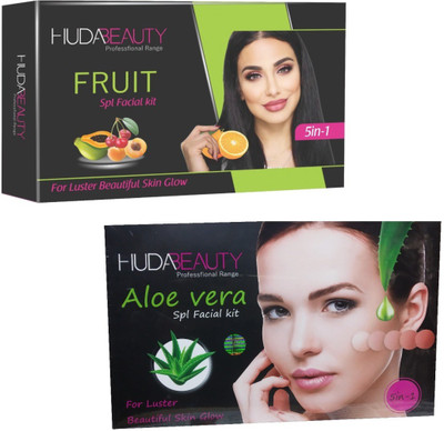 

Huda Beauty Professional Range Fruit & Aloe Vera Facial Kit 900 g(Set of 2)