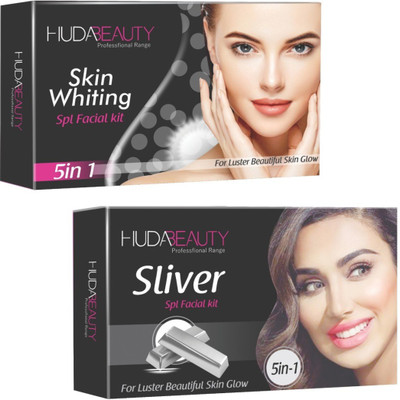

Huda Beauty Professional Range Skin Whiting & Silver Facial Kit 900 g(Set of 2)