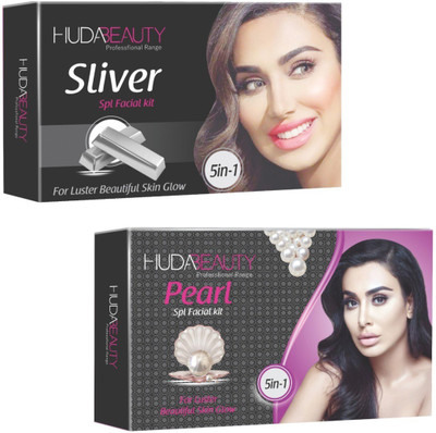 

Huda Beauty Professional Range Silver & Pearl Facial Kit 900 g(Set of 2)