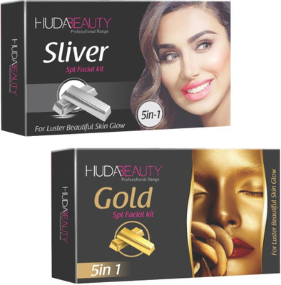 

Huda Beauty Professional Range Silver & Gold Facial Kit 900 g(Set of 2)