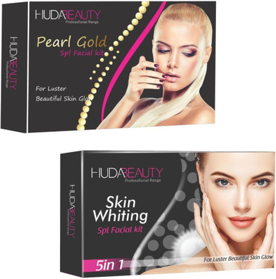 

Huda Beauty Professional Range Pearl Gold & Skin Whiting Facial Kit 900 g(Set of 2)