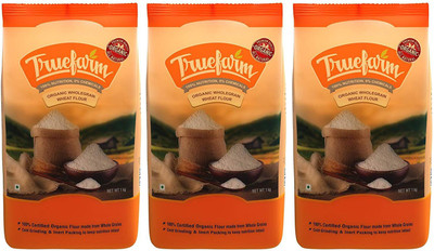 

Truefarm Organic Wholegrain Wheat Flour(3 kg, Pack of 3)