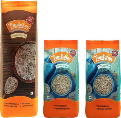 

Truefarm Organic Red Poha 300g, Orgaic Oats 250g & Organic Barley 250g Combo(1 - Organic Red Poha, 1 - Organic Oats, 1 - Organic Barley)