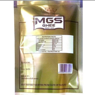 

mgs buffalo ghee 500 ml Pouch