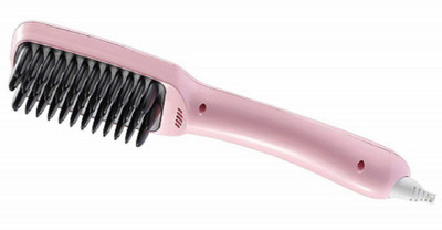 

Nelinho Tourmaline Ceramic 2 In 1 Ionic Hair Straightener Brush With Heat Control Men and Women