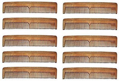

Iyaan Neem Wood Comb (Combo Of 10 Combs)