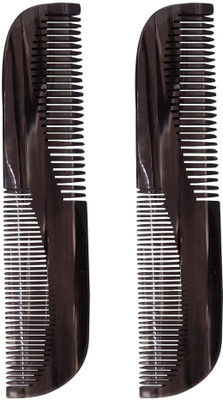 

Confidence Hair Styling Hair Combs For Women And Girls, Professional Comb Set, Set Of 2, Black