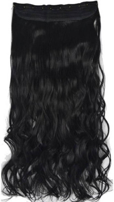 

CRIBE Black Wavy Clip in Hair Extension