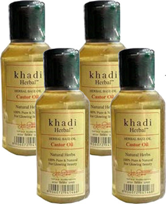 

Khadi Herbal Castor Oil 100ml Pack Of 4 Hair Oil(100 ml)