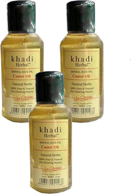 

Khadi Herbal Castor Oil 100ml Pack Of 3 Hair Oil(100 ml)