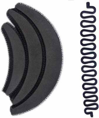 

JAGTEK Set Of 4 pcs Hair Puff Volumizer, Banana Bumpits And Hair Base Puff - Black 4 Hair Hold Hair Volumizer Hair-care(20 g)