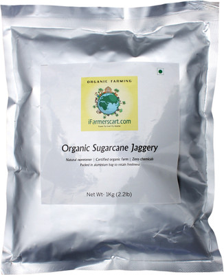 

iFarmerscart Organic Sugarcane Jaggery Powder - In Aluminium Bag Jaggery(1 kg)