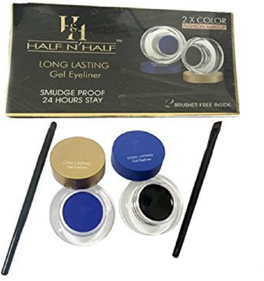 

Half N Half Long Lasting Gel Kajal & Eyeliner ( Jet Black & Royal Blue )(Jet Black, Royal Blue)