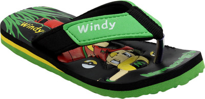 

WINDY Boys & Girls Slip On Slipper Flip Flop(Black