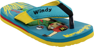 

WINDY Boys & Girls Slip On Slipper Flip Flop(Light Blue, Firoji