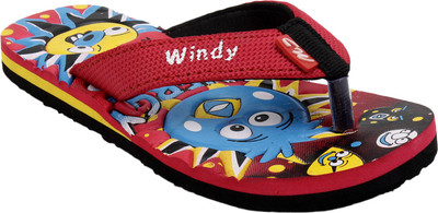 

WINDY Boys & Girls Slip On Slipper Flip Flop(Red