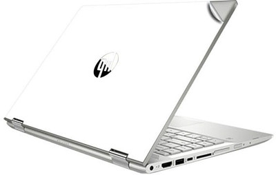GADGETS WRAP GW-80438 Jet White Glossy Top Only Skin for HP X360 Convertible 14BE075TX Vinyl Laptop Decal 14